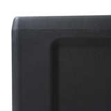 Garden Storage Cabinet with 3 Shelves Black and Grey - Close-Up Angle