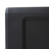 Garden Storage Cabinet with 2 Shelves Black and Grey - Close-Up Angle