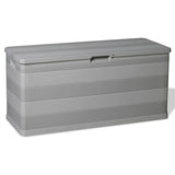 Garden Storage Box Grey 117x45x56 cm