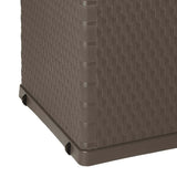Garden Storage Box Brown 120x56x63 cm PP Rattan - Extra Image