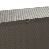 Garden Storage Box Brown 120x56x63 cm PP Rattan - Extra Image