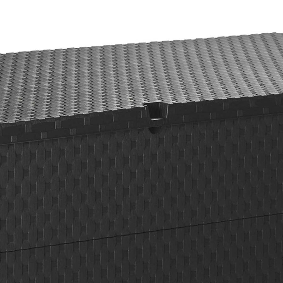 Garden Storage Box Anthracite 120x56x63 cm PP Rattan