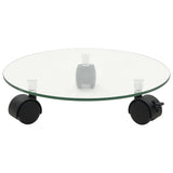 Plant Rollers 2 pcs Tempered Glass 28 cm Round - Front View