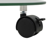 Plant Rollers 2 pcs Tempered Glass 28 cm Round - Top-Down View