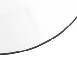 7 Piece Wall Mirror Set Round Glass - Low Angle