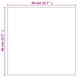 Wall Mirror 40x40 cm Square Glass - Close-Up Angle