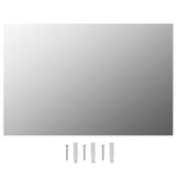 Wall Mirror 60x40 cm Rectangular Glass - Front View