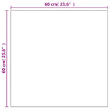 Wall Mirror 60x60 cm Square Glass - Close-Up Angle