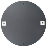 Wall Mirror 50 cm Round Glass - Top-Down View