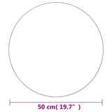 Wall Mirror 50 cm Round Glass - Close-Up Angle