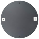Wall Mirror 60 cm Round Glass - Top-Down View