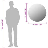 Wall Mirror 70 cm Round Glass