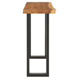 Console Table Solid Suar Wood 110x35x75 cm - Side View
