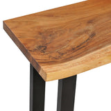 Console Table Solid Suar Wood 110x35x75 cm - 45-Degree Angle