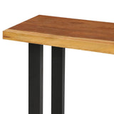 Console Table Solid Suar Wood 110x35x75 cm - Rear View