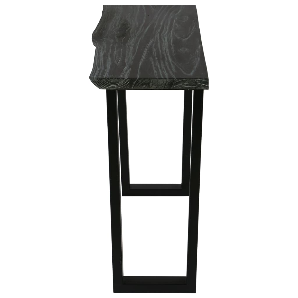 Console Table Solid Mindi Wood 110x35x75 Cm Grey