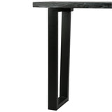 Console Table Solid Mindi Wood 110x35x75 Cm Grey - 45-Degree Angle