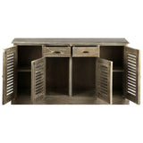 Sideboard Solid Mindi Wood 145x32.5x77 cm
