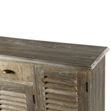 Sideboard Solid Mindi Wood 145x32.5x77 cm