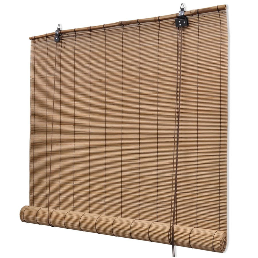Roller Blind Bamboo 150x160 Cm Brown