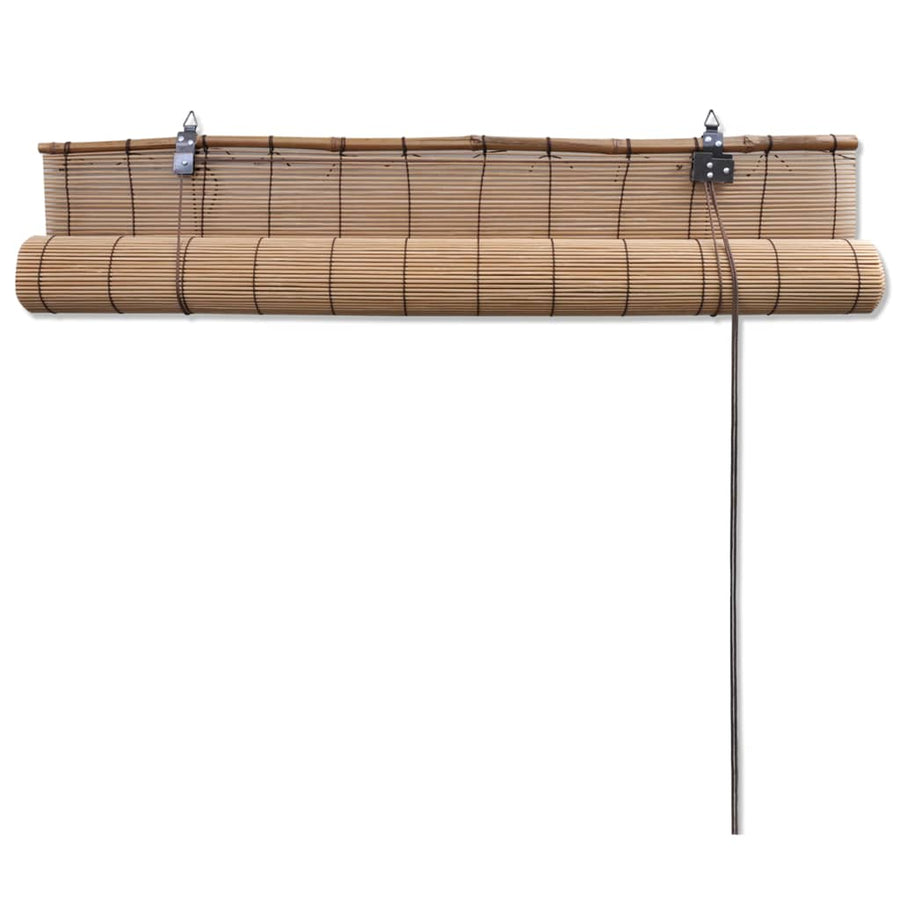 Roller Blind Bamboo 150x160 Cm Brown