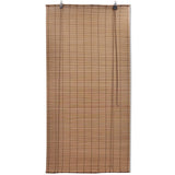 Roller Blind Bamboo 80x220 cm Brown - Side View
