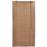 Roller Blind Bamboo 100x220 cm Brown - Side View