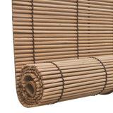 Roller Blind Bamboo 100x220 cm Brown - 45-Degree Angle