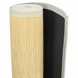 Rug Bamboo 160x230 cm Natural - Top-Down View