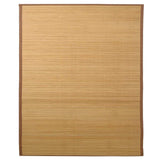 Rug Bamboo 160x230 cm Brown - Front View