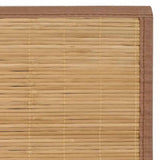 Rug Bamboo 160x230 cm Brown - Rear View