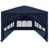 Garden Marquee 3x12 m Blue - Top-Down View