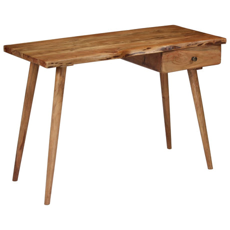 Writing Table Solid Acacia Wood 110x50x76 cm, image 6