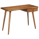 Writing Table Solid Acacia Wood 110x50x76 cm - Close-Up Angle