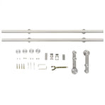 Sliding Door Hardware Kit 183 cm Stainless Steel Silver