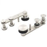 Sliding Door Hardware Kit 183 cm Stainless Steel Silver - 45-Degree Angle