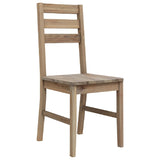 Dining Chairs 4 pcs Solid Acacia Wood - Side View