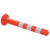 Traffic Control Bollards 5 pcs Plastic 75 cm - Top-Down View