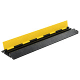 Cable Protector Ramp 2 Channels Rubber 101.5 cm - Front View