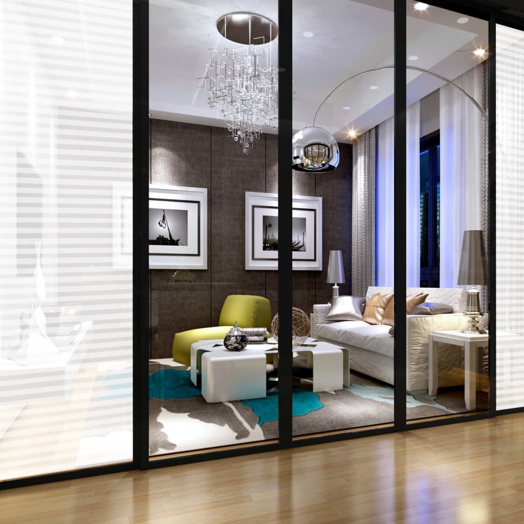 Window Film Frosted Stripes Design 0,9x10 m PVC