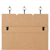 Wall-mounted Coat Rack with 6 Hooks 120x40 cm HOME IS - Close-Up Angle