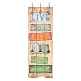 Wall-mounted Coat Rack with 6 Hooks 120x40 cm LIVE LIFE