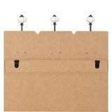 Wall-mounted Coat Rack with 6 Hooks 120x40 cm LIVE LIFE - Rear View