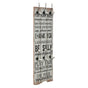 Wall-mounted Coat Rack with 6 Hooks 120x40 cm "THANK YOU