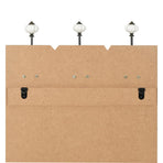 Wall-mounted Coat Rack with 6 Hooks 120x40 cm "THANK YOU