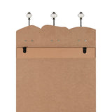 Wall-mounted Coat Rack with 6 Hooks 120x40 cm