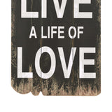 Wall-mounted Coat Rack with 6 Hooks 120x40 cm LOVE LIVE - 45-Degree Angle