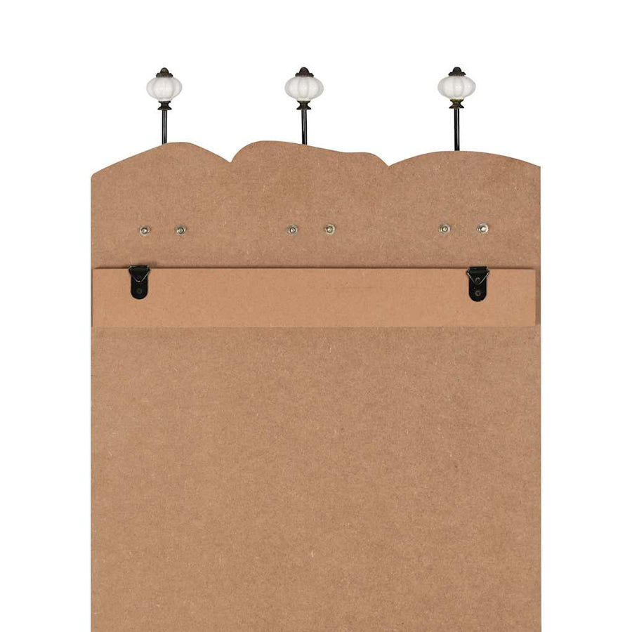 Wall-mounted Coat Rack with 6 Hooks 120x40 cm "LOVE LIVE
