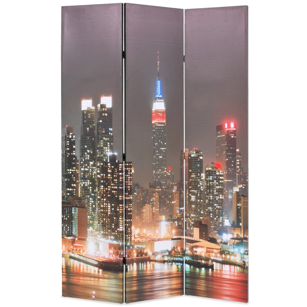 Folding Room Divider 120x180 cm New York by Night