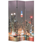 Folding Room Divider 120x180 cm New York by Night